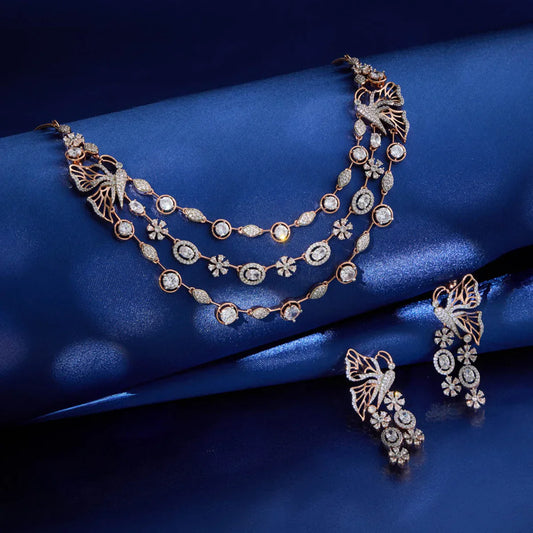 Zircon Necklace Copper Jewellery