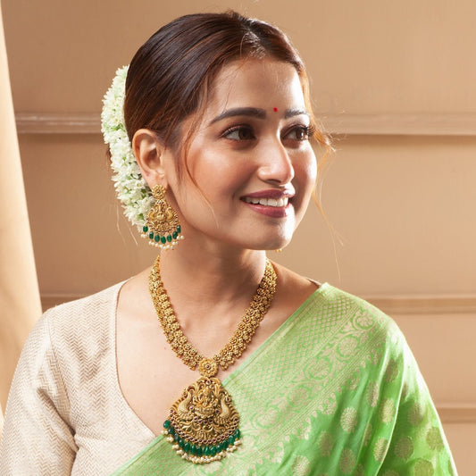 Gold Plated Antique Necklace Set-06