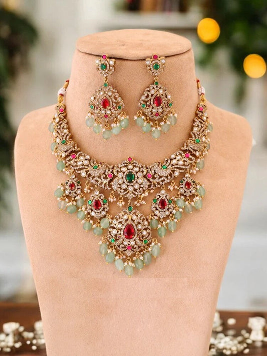 Multicolor Aravie Victorian Jewellery Set - New Arrival