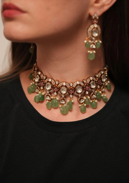 Indian Polki Choker Set