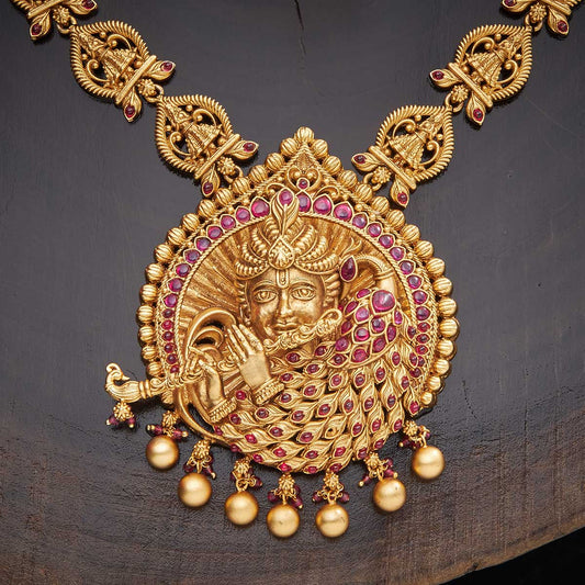 Kushal's Fashion Jewellery Antique Necklace 137888