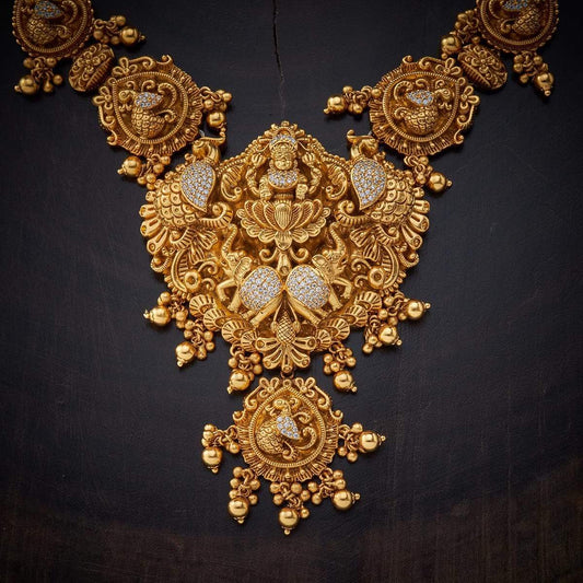 Kushal's Fashion Jewellery Antique Necklace 140609