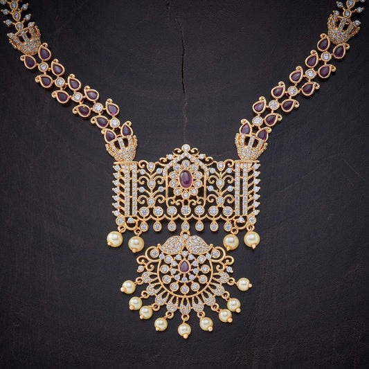 Kushals Fashion Jewellery Zircon Necklace 141619