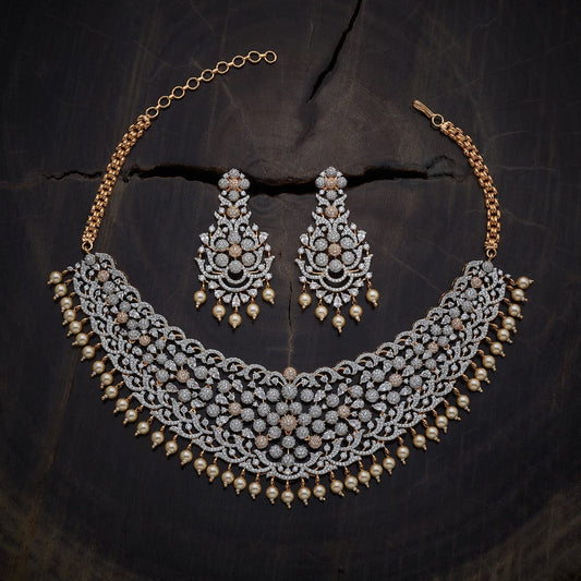 Zircon Necklace intricate design