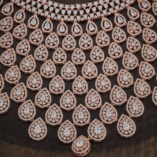 Zircon Necklace intricate design