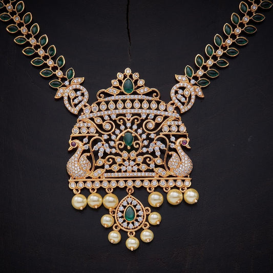 Kushal's Fashion Jewellery Zircon Necklace 141620