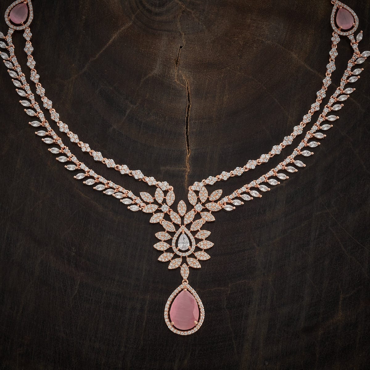 Zircon Necklace shimmer brightly