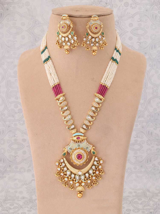 MULTICOLOR OMKARA RAJWADI SET