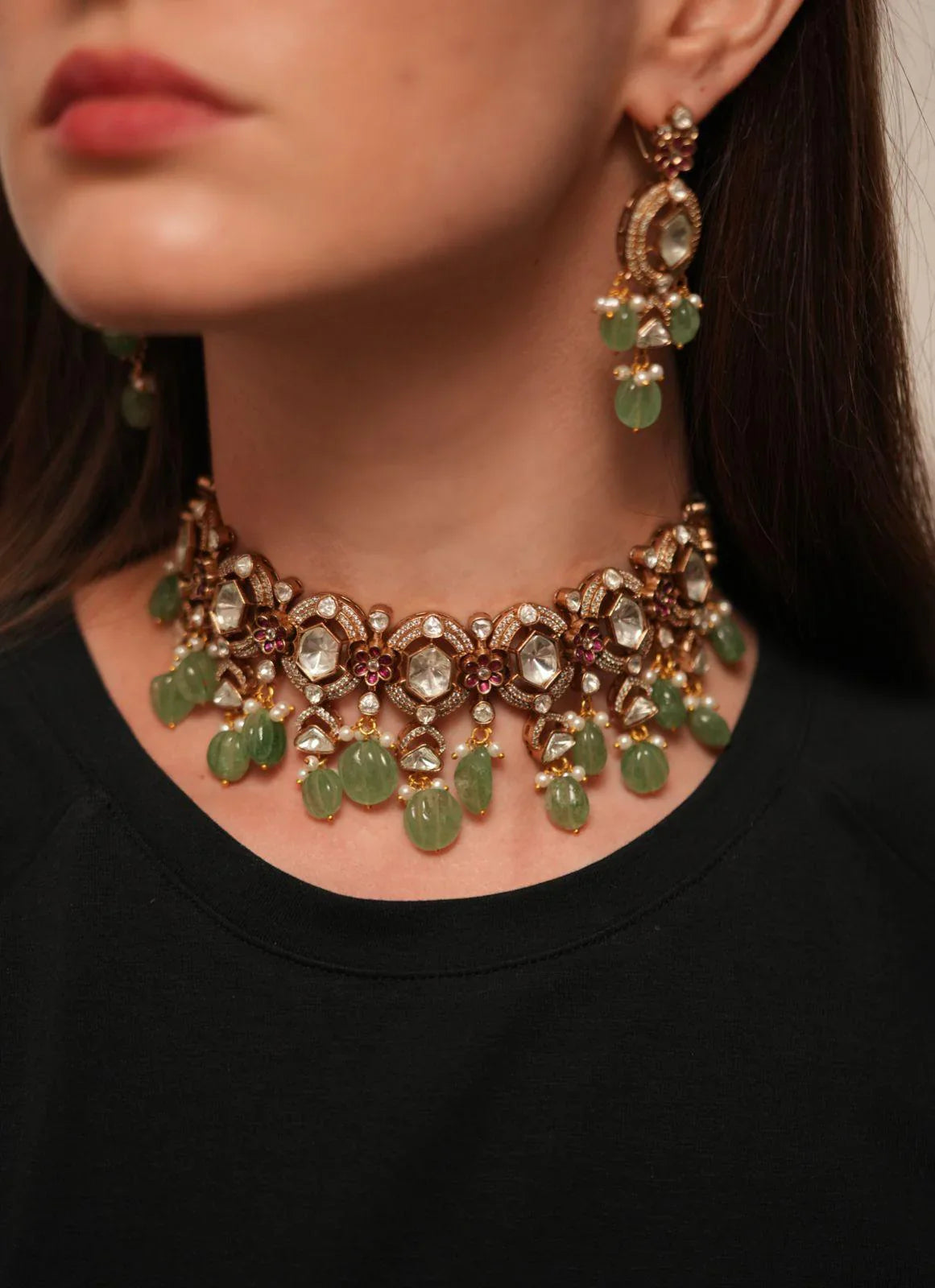 Indian Polki Choker Set