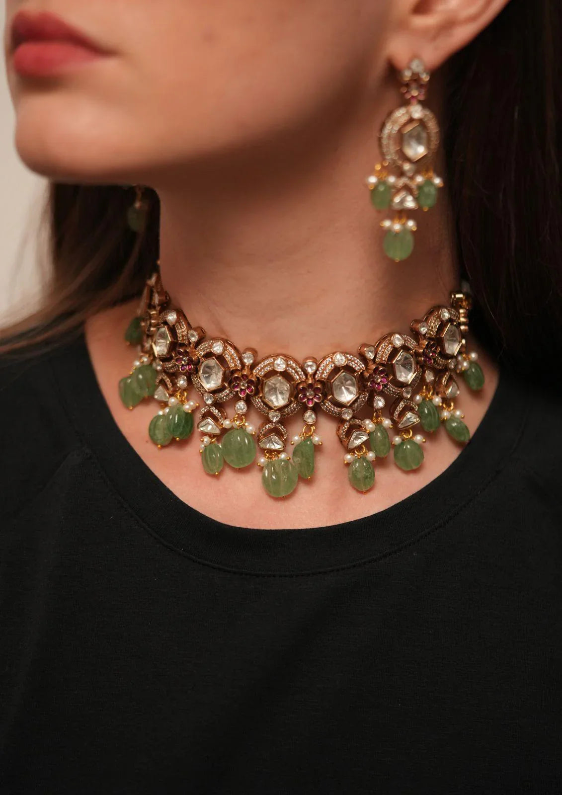 Indian Polki Choker Set