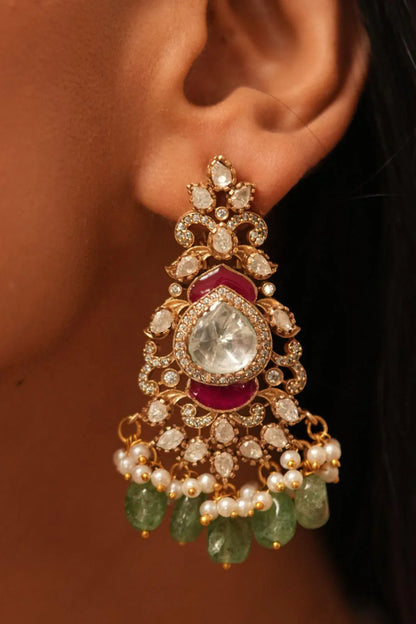 Bridal Choker Set  Antique Gold