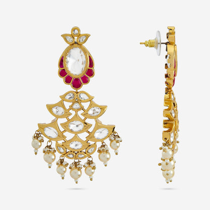 Kundan Polki Necklace Color Green Polish Victorian