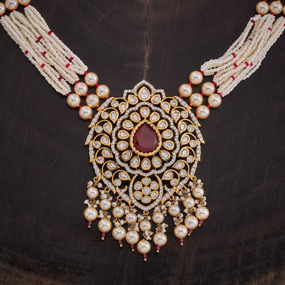 Kundan Polki Necklace Color Green Polish Victorian