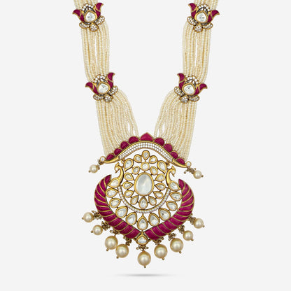 Kundan Polki Necklace Color Green Polish Victorian