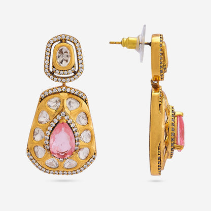 Kundan Polki Necklace Color Green Polish Victorian