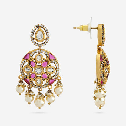 Kundan Polki Necklace Color Green Polish Victorian