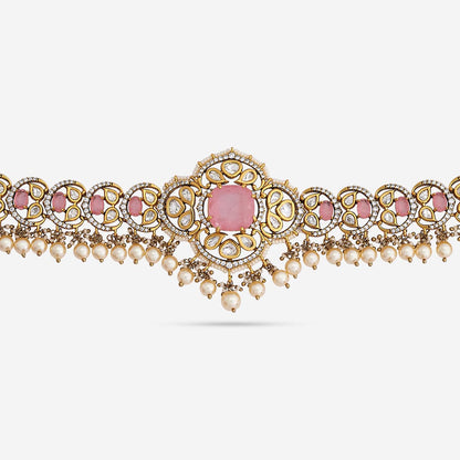 Kundan Polki Necklace Color Green Polish Victorian