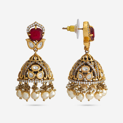 Kundan Polki Necklace Color Green Polish Victorian