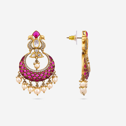 Kundan Polki Necklace Color Green Polish Victorian