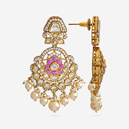 Kundan Polki Necklace Color Green Polish Victorian