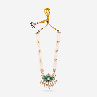 Kundan Polki Necklace Color Green Polish Victorian