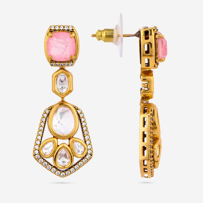 Kundan Polki Necklace Color Green Polish Victorian