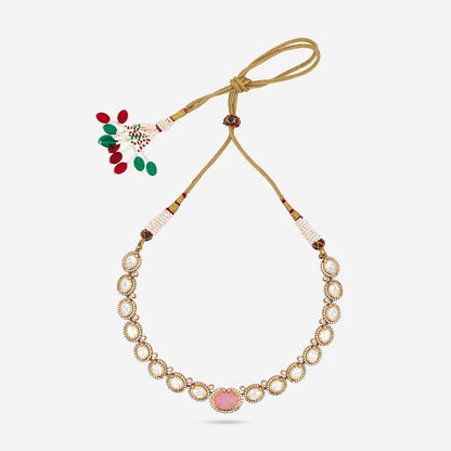 Kundan Polki Necklace Color Green Polish Victorian