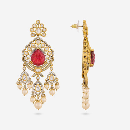 Kundan Polki Necklace Color Green Polish Victorian