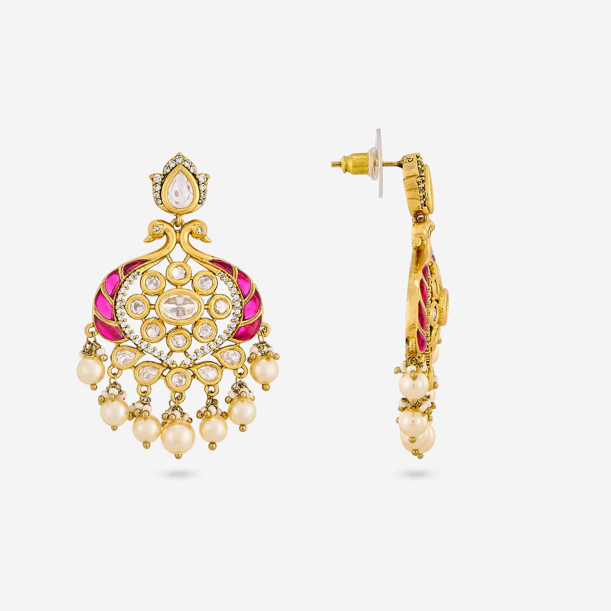 Kundan Polki Necklace Color Green Polish Victorian