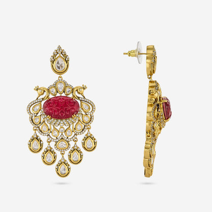 Kundan Polki Necklace Color Green Polish Victorian