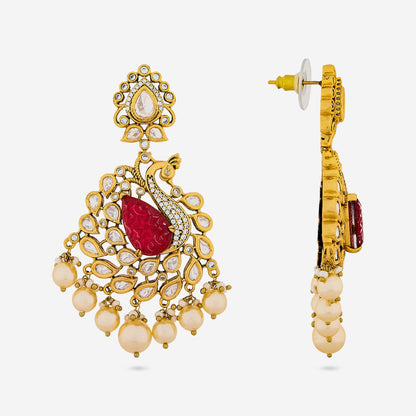 Kundan Polki Necklace Color Green Polish Victorian