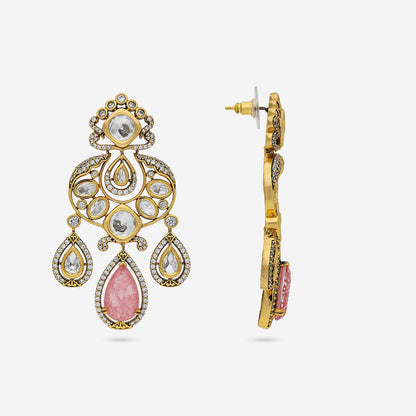 Kundan Polki Necklace Color Mint Polish Victorian