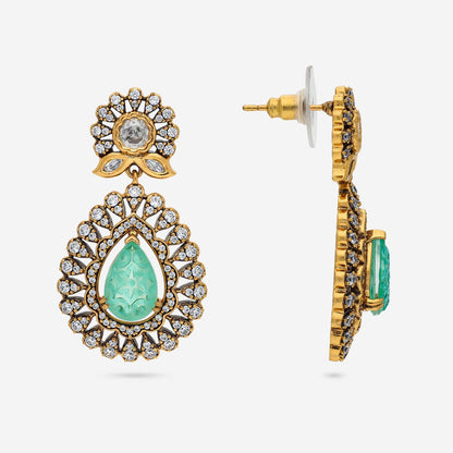 Kundan Polki Necklace Color Mint Polish Victorian