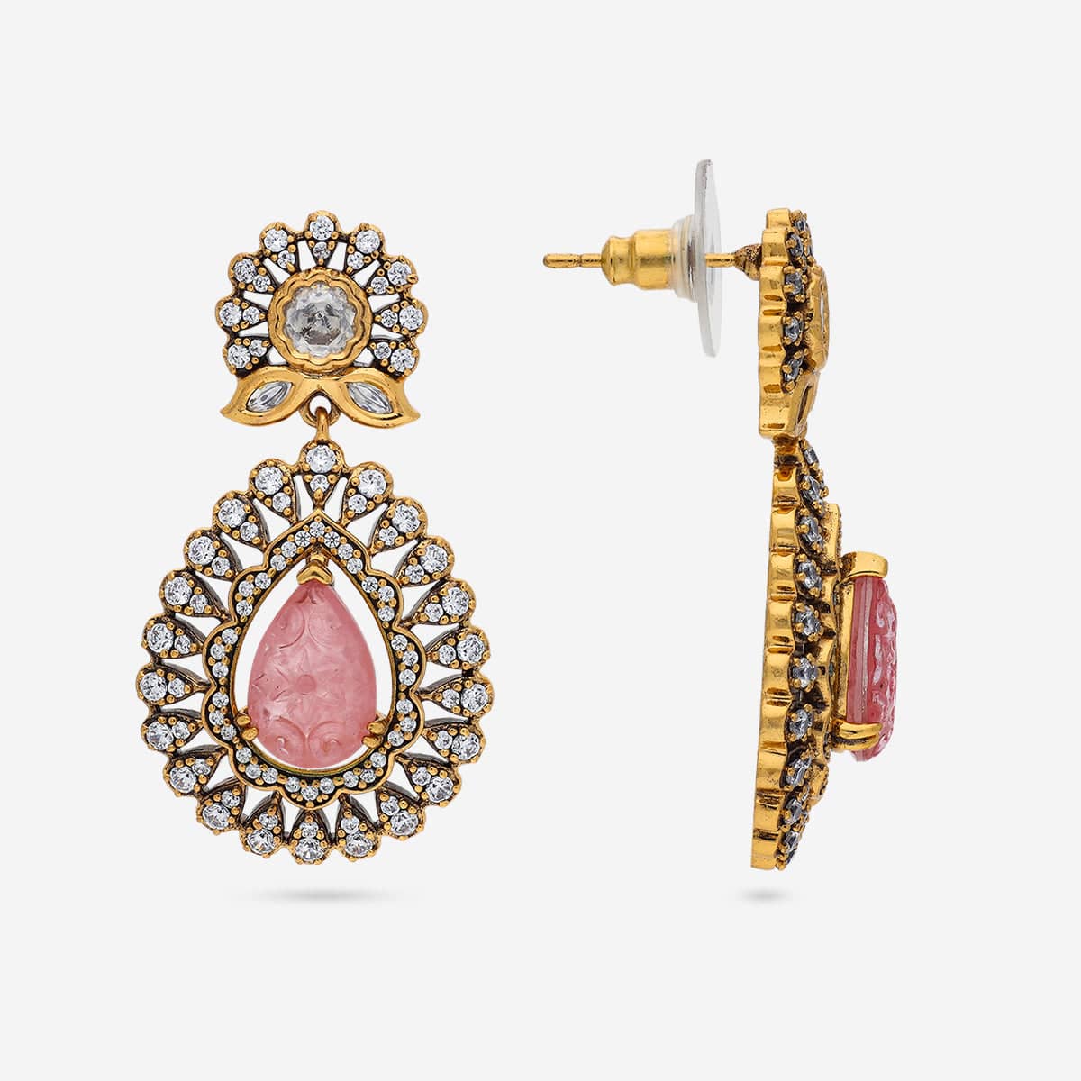 Kundan Polki Necklace Color Mint Polish Victorian