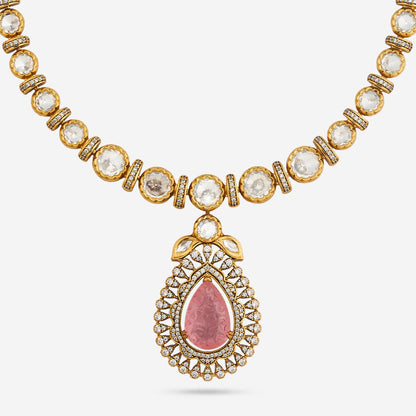 Kundan Polki Necklace Color Mint Polish Victorian