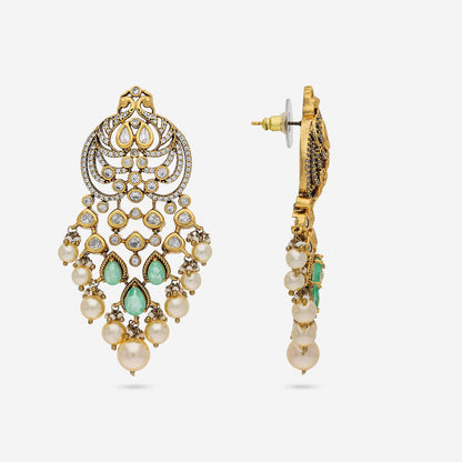 Kundan Polki Necklace Color Mint Polish Victorian