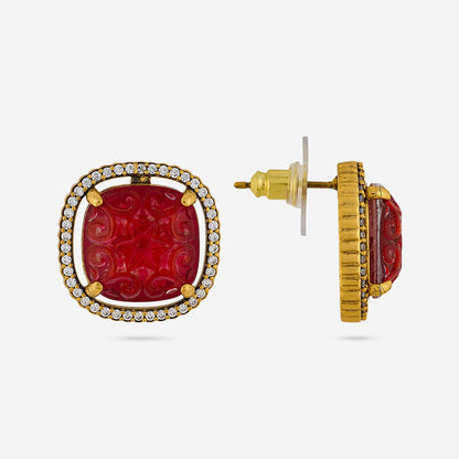 Kundan Polki Necklace Color Green Polish Victorian