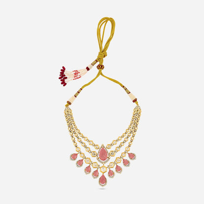 Kundan Polki Necklace Color Green Polish Victorian