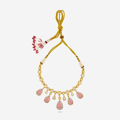 Kundan Polki Necklace Color Green Polish Victorian