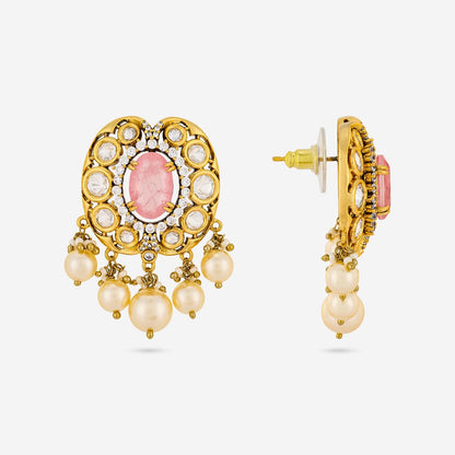 Kundan Polki Necklace Color Mint Polish Victorian