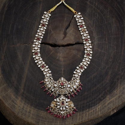 Kundan Polki Necklace Color Green Polish Victorian