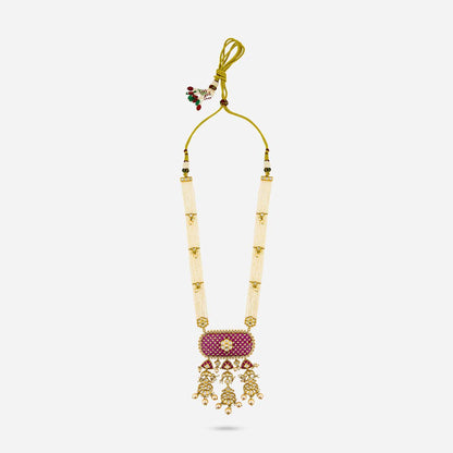 Kundan Polki Necklace Color Ruby Polish Victorian