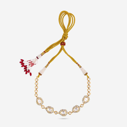 Kundan Polki Necklace Color White Polish Victorian