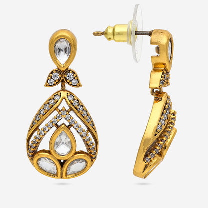 Kundan Polki Necklace Color White Polish Victorian